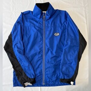 Nike Men's Vintage Blue and Black Windbreaker Jacket